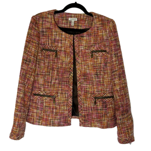 Madison Tweed‎ Style Jacket Pink/Brown Size 14